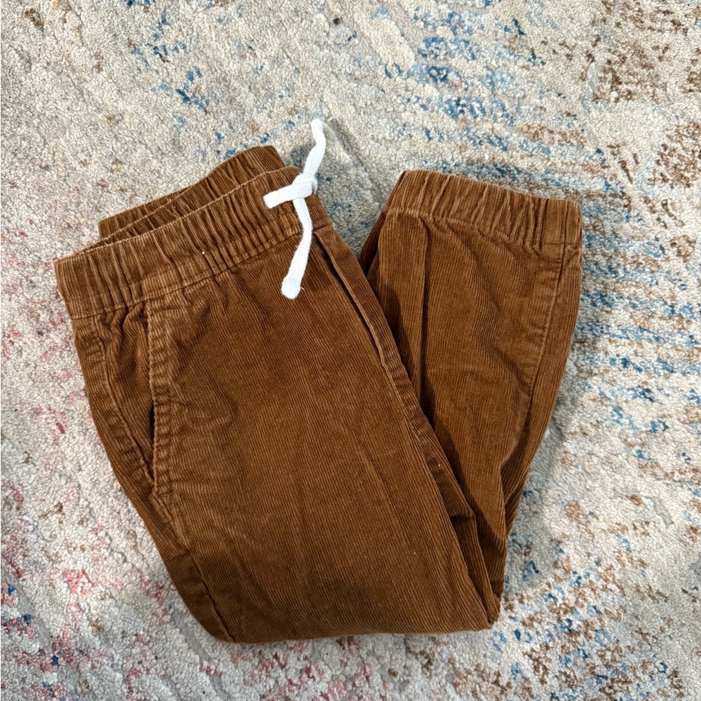 Janie and Jack Brown Sweatpants with Elastic Waistband